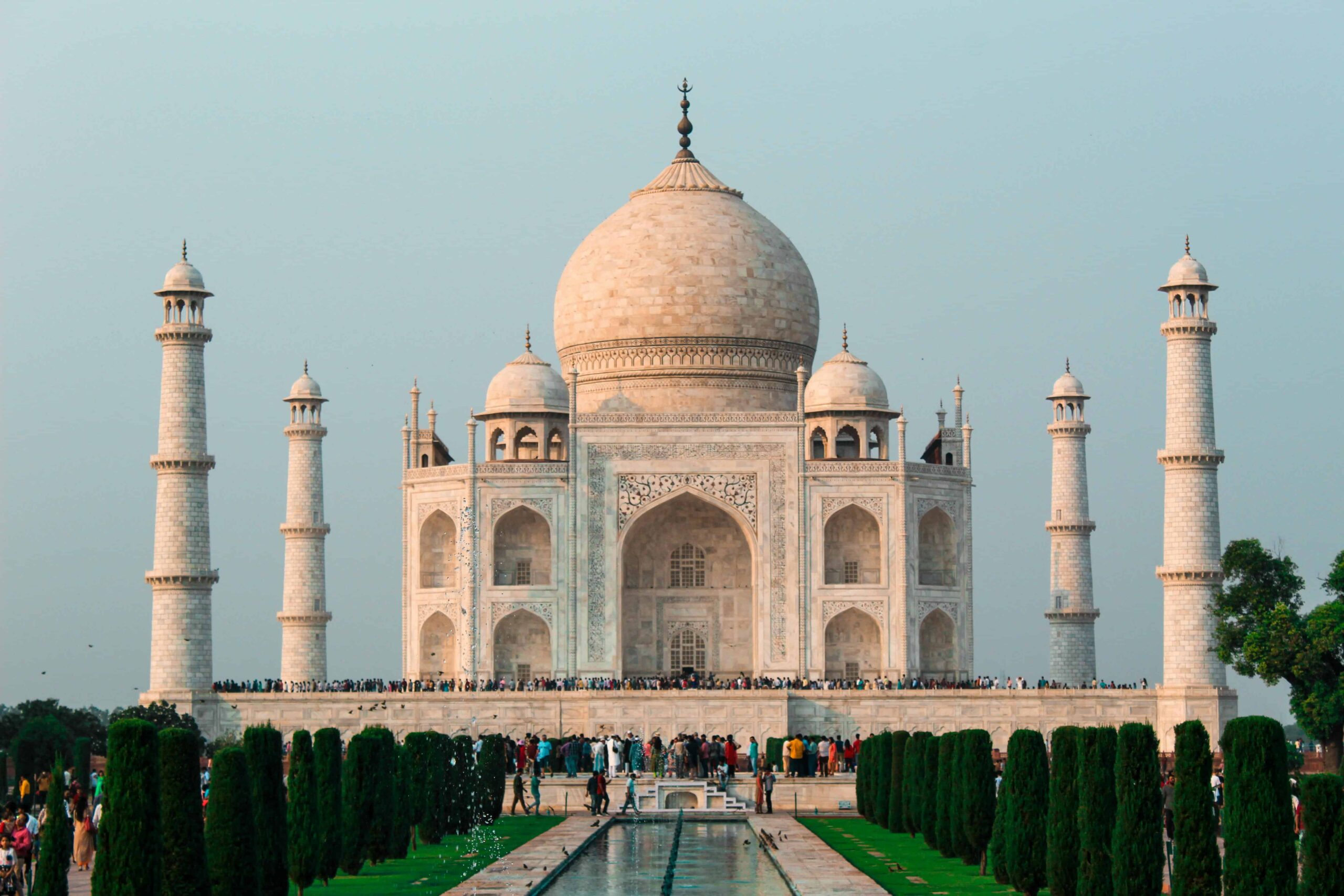 Taj Mahal and the Four Minarets, Delhi, DL, India