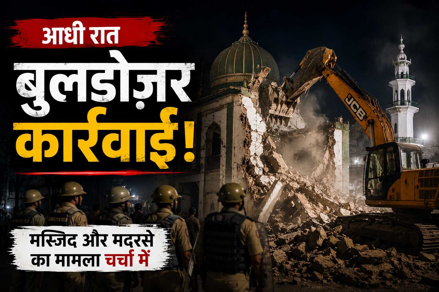 यूपी में मस्जिद, मदरसा और कब्रिस्तान पर बड़ी कार्रवाई, जानिए पूरा मामला