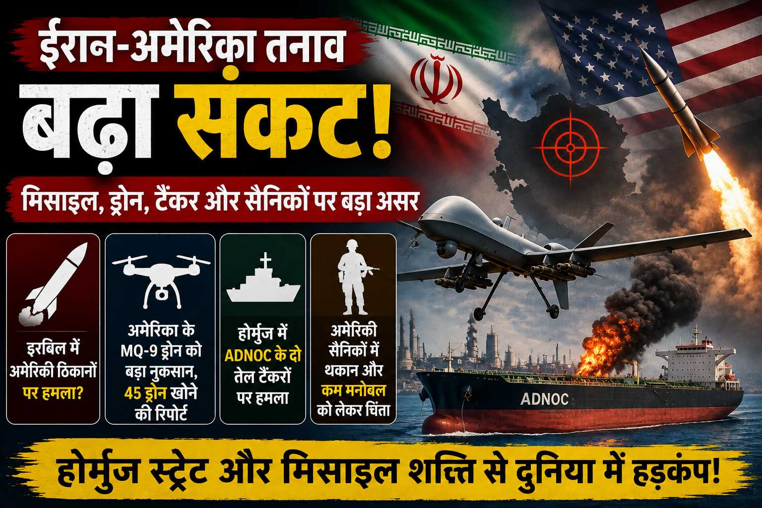 ईरान का अमेरिकी ठिकानों पर बड़ा हमला?
