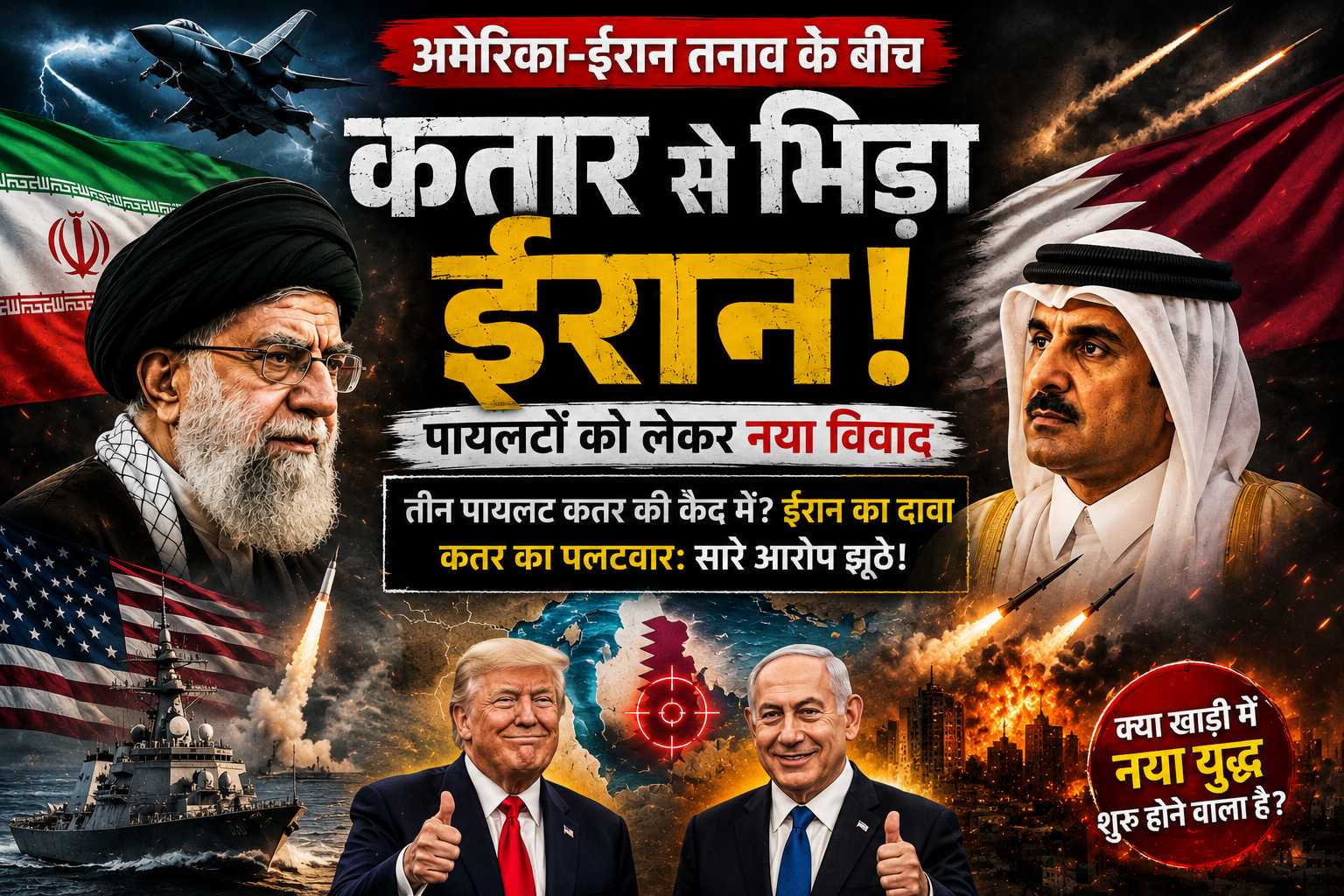 अमेरिका-ईरान तनाव के बीच कतर से भिड़ा ईरान